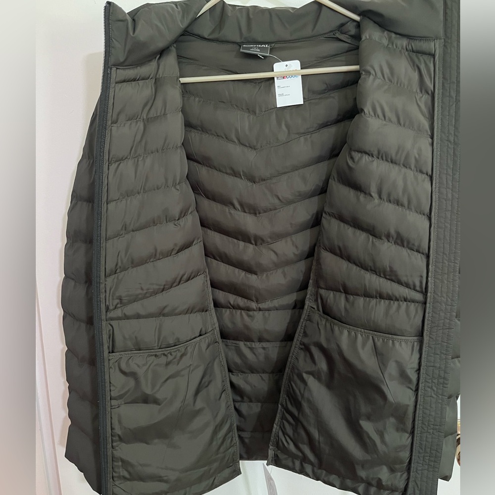 NWT Women’s Large 32 Degrees 4 Way Stretch Hooded Puffer Coat Jacket L - Picture 3 of 6